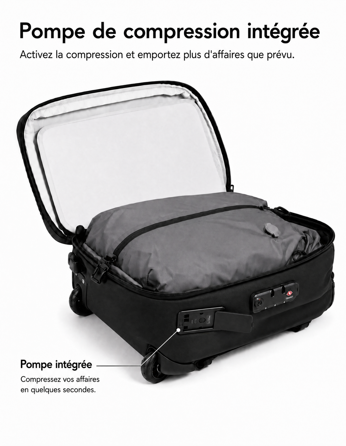 Détails du bagage hybride ROAMINERA ONE